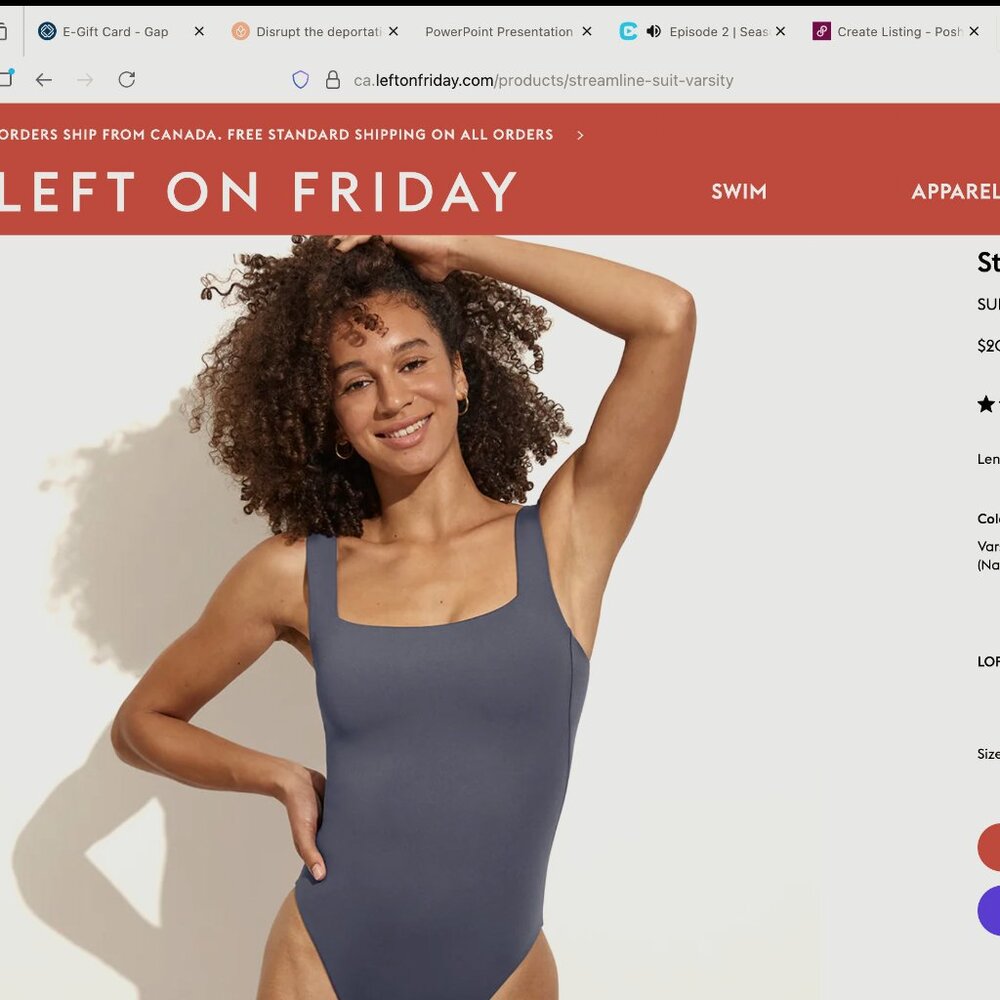 Left of Friday One Piece M Streamline Suit Martini Olive